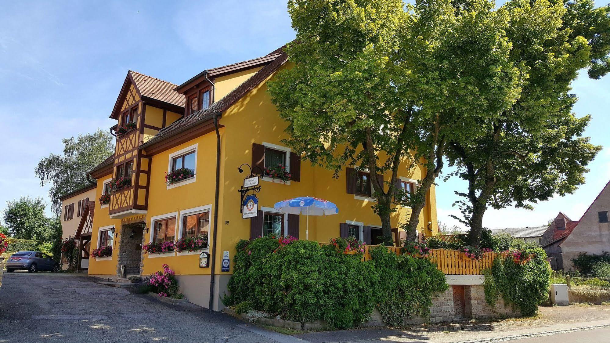 Hotel Gasthof Zum Schwan Steinsfeld Dış mekan fotoğraf